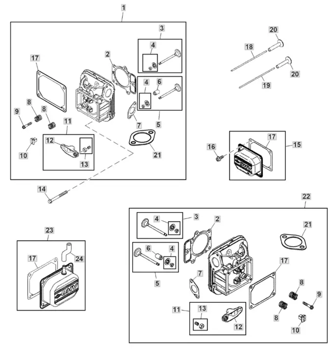 John Deere X147R - Cylinder Head
