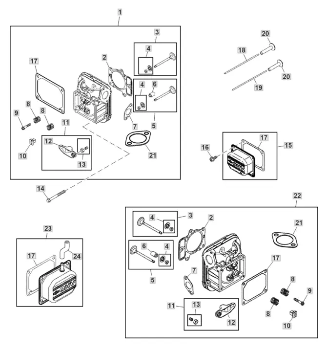 John Deere X127 - Cylinder Head