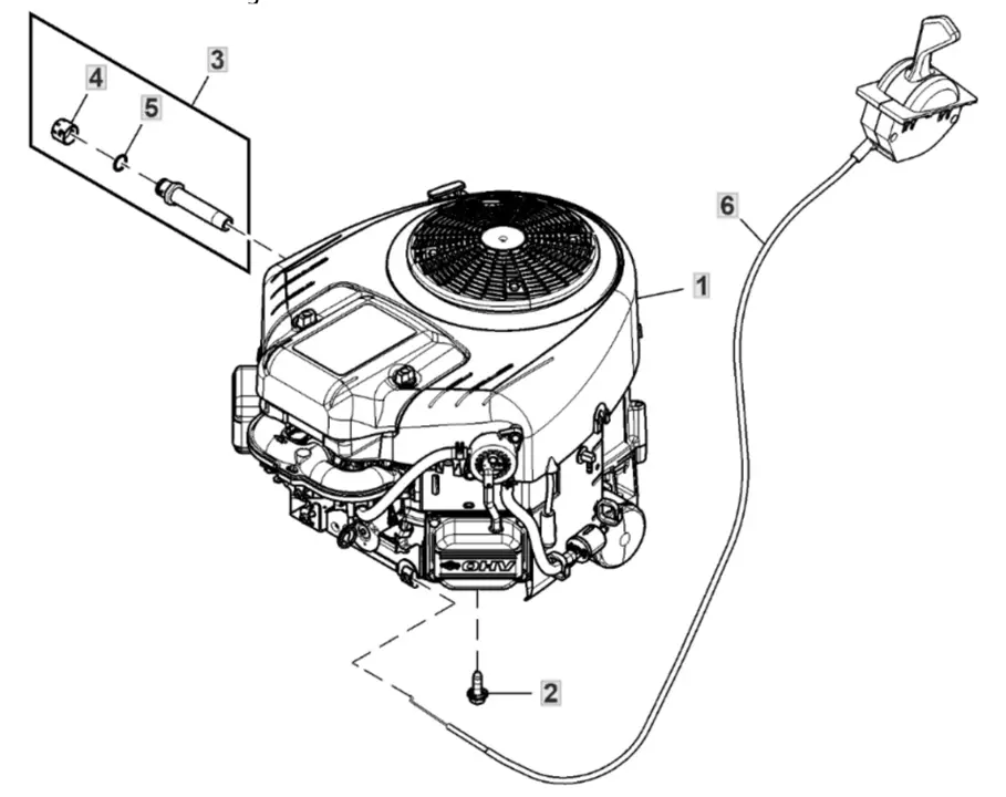 John Deere X127 Engine