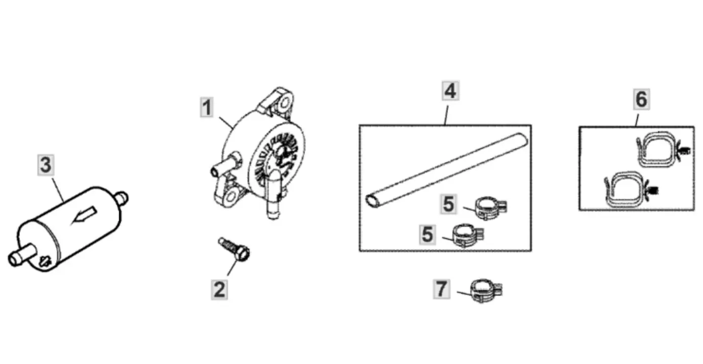 John Deere X167 - Fuel Pump, Filter