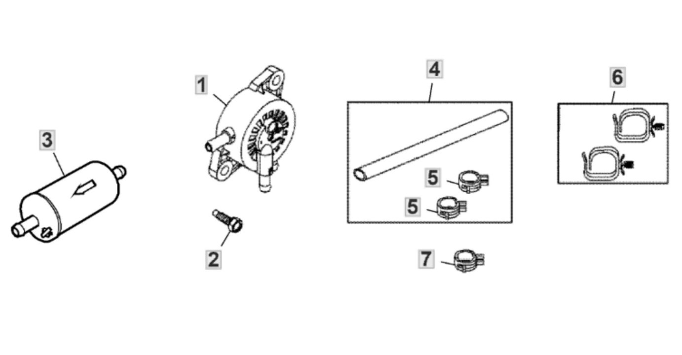 John Deere X167R - Fuel Pump, Filter