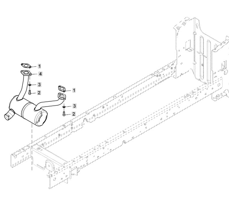 John Deere X167 - Muffler