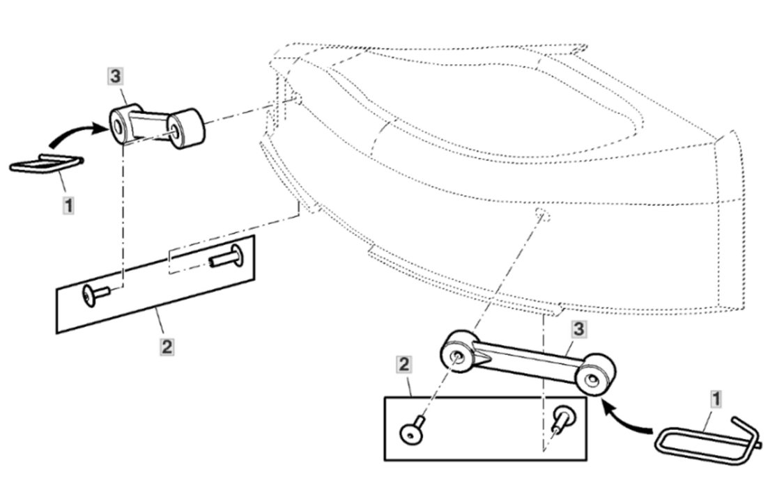 John Deere X127 - Mulch Cover