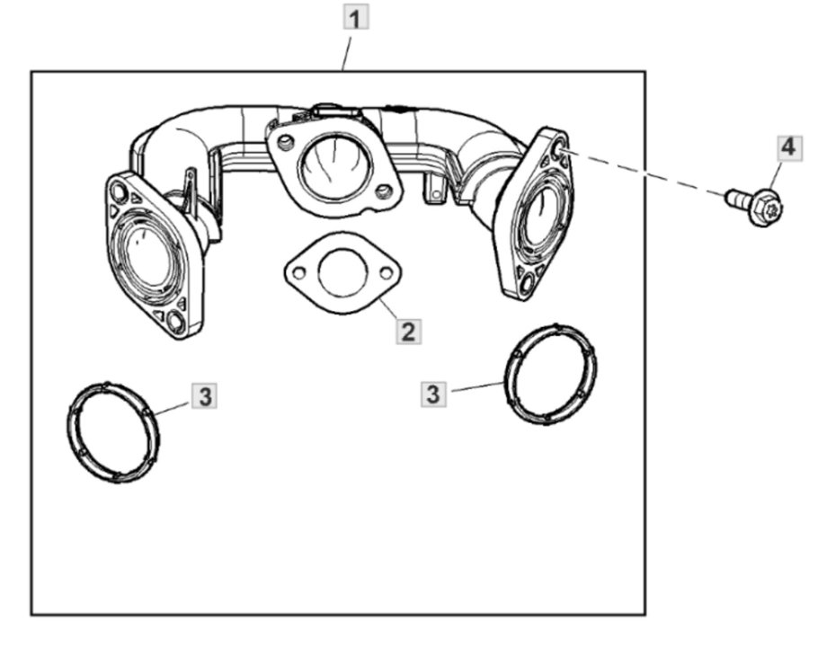John Deere X167R - Intake Manifold