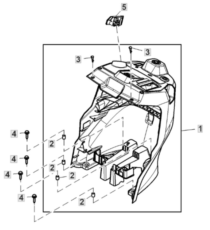 John Deere X147R - Pedestal