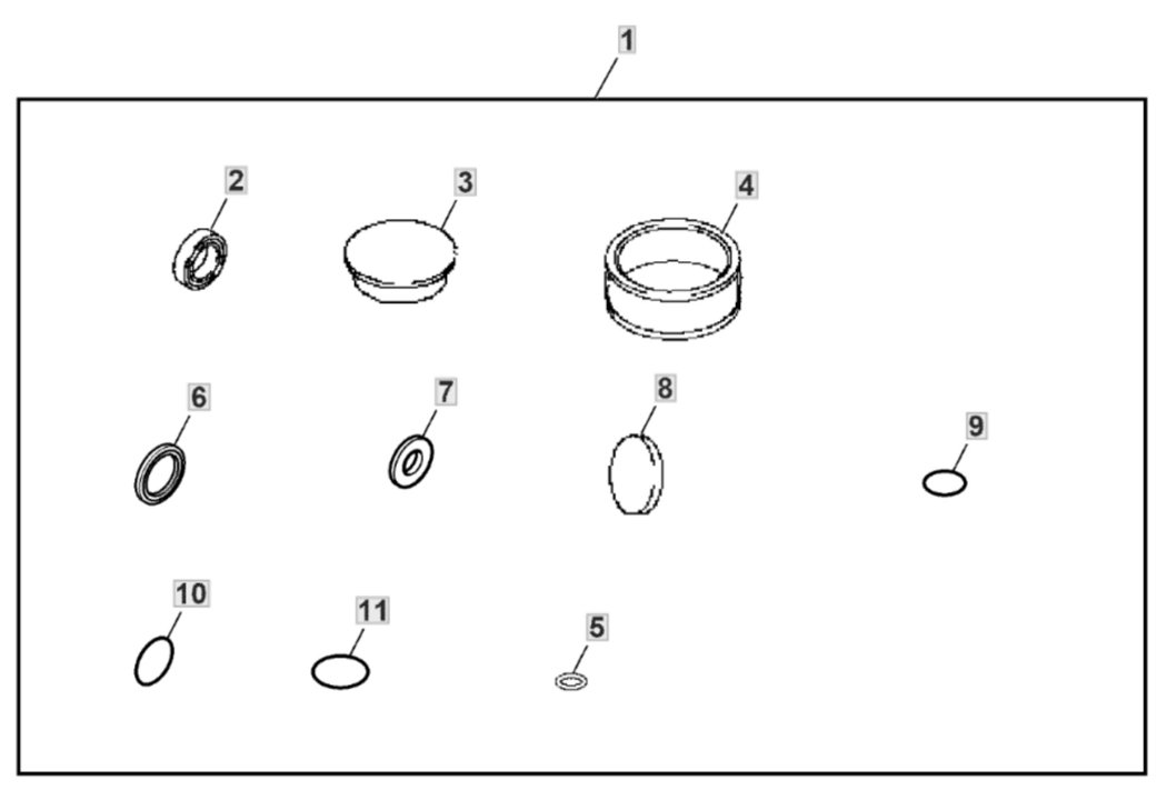 John Deere X167 – Seal Kit John Deere X167 - Seal Kit