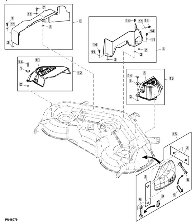 PartsList.pdf John Deere X167 - Shield Kit, Mower Deck 48inch