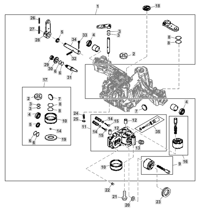 John Deere X127 - Transaxle Repair Kit