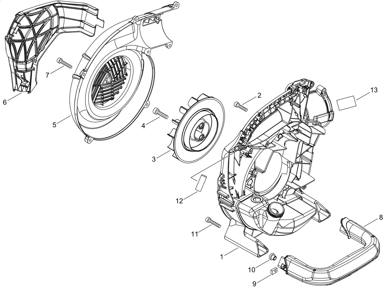 Echo PB2620 (38000001 to 38999999) - Fan Case