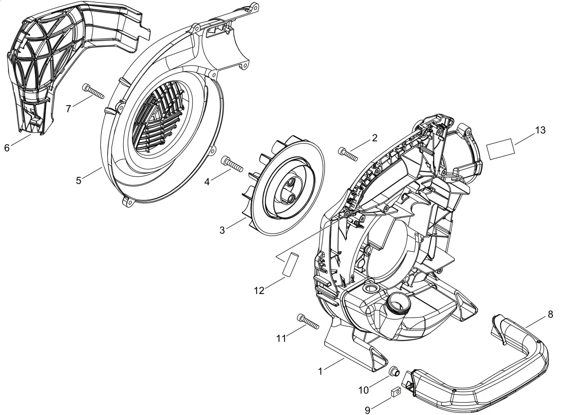 Echo PB2620 (38000001 to 38999999) - Fan Case