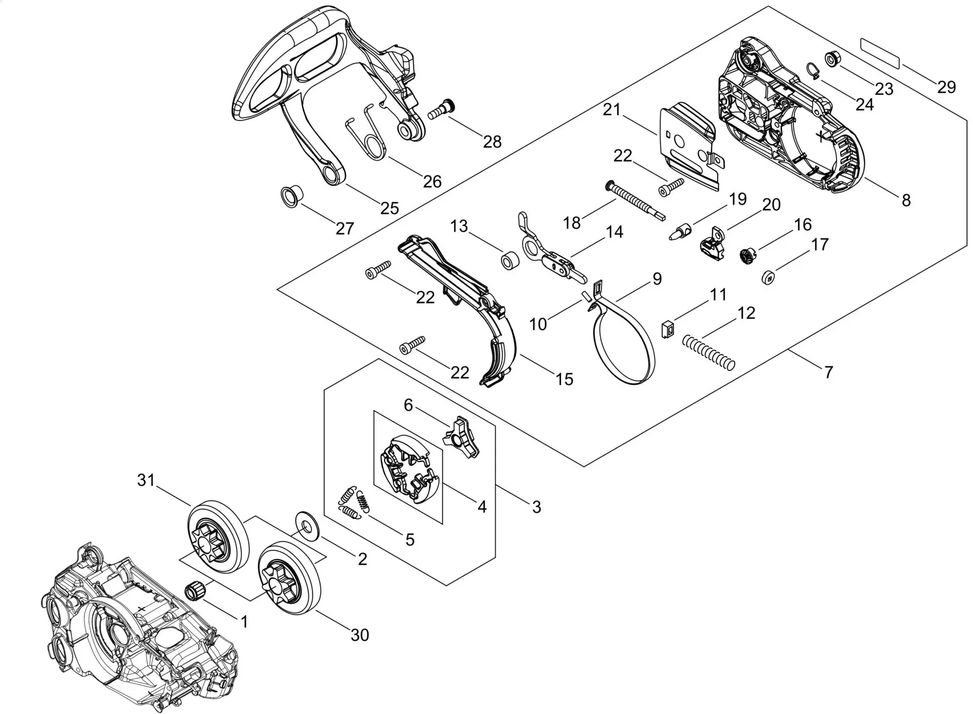 Echo CS2511TES (38000001-38999999) - Chain Brake