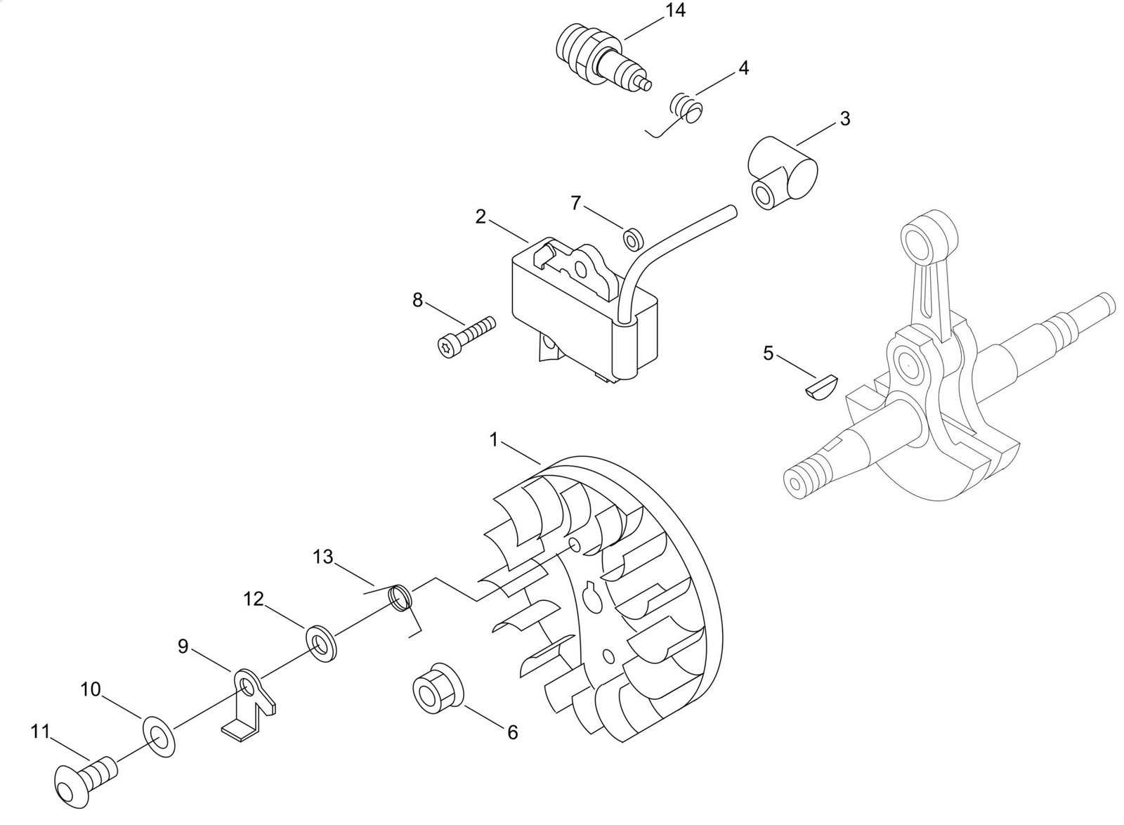 Echo CS310ES 38000001 to 38999999 - Magneto