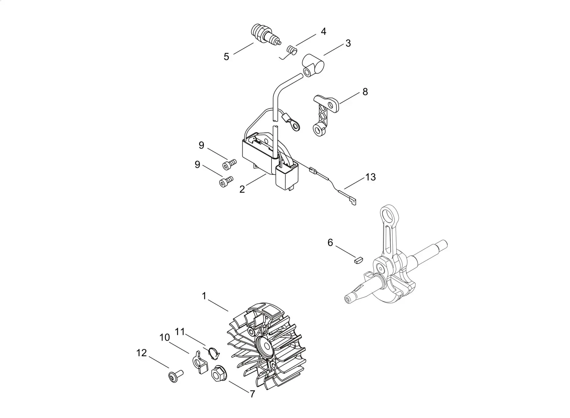 Echo CS3510AC (38000001 to 38999999) - Magneto