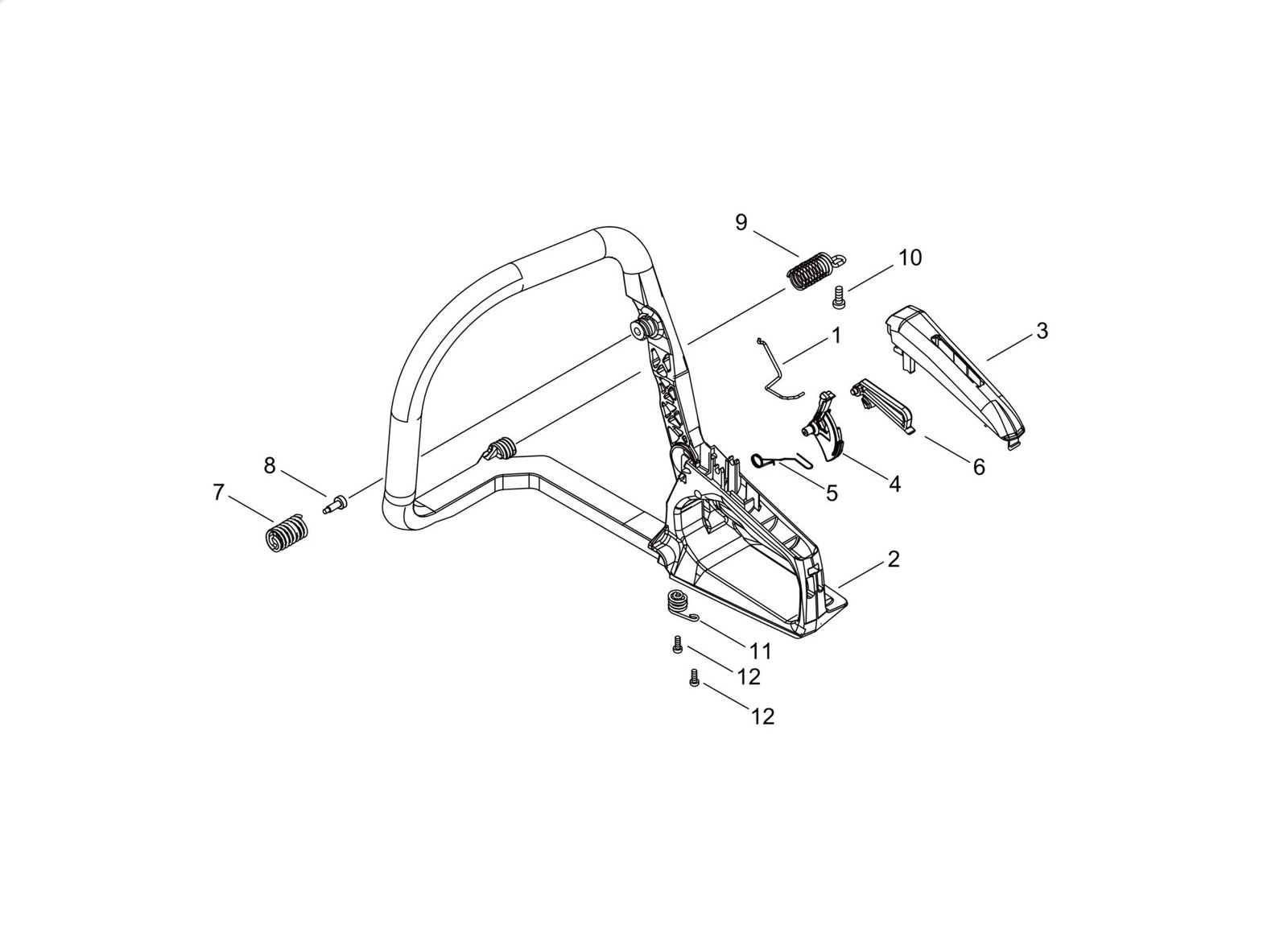 2703 Echo CS3510AC (38000001 to 38999999) - Handle