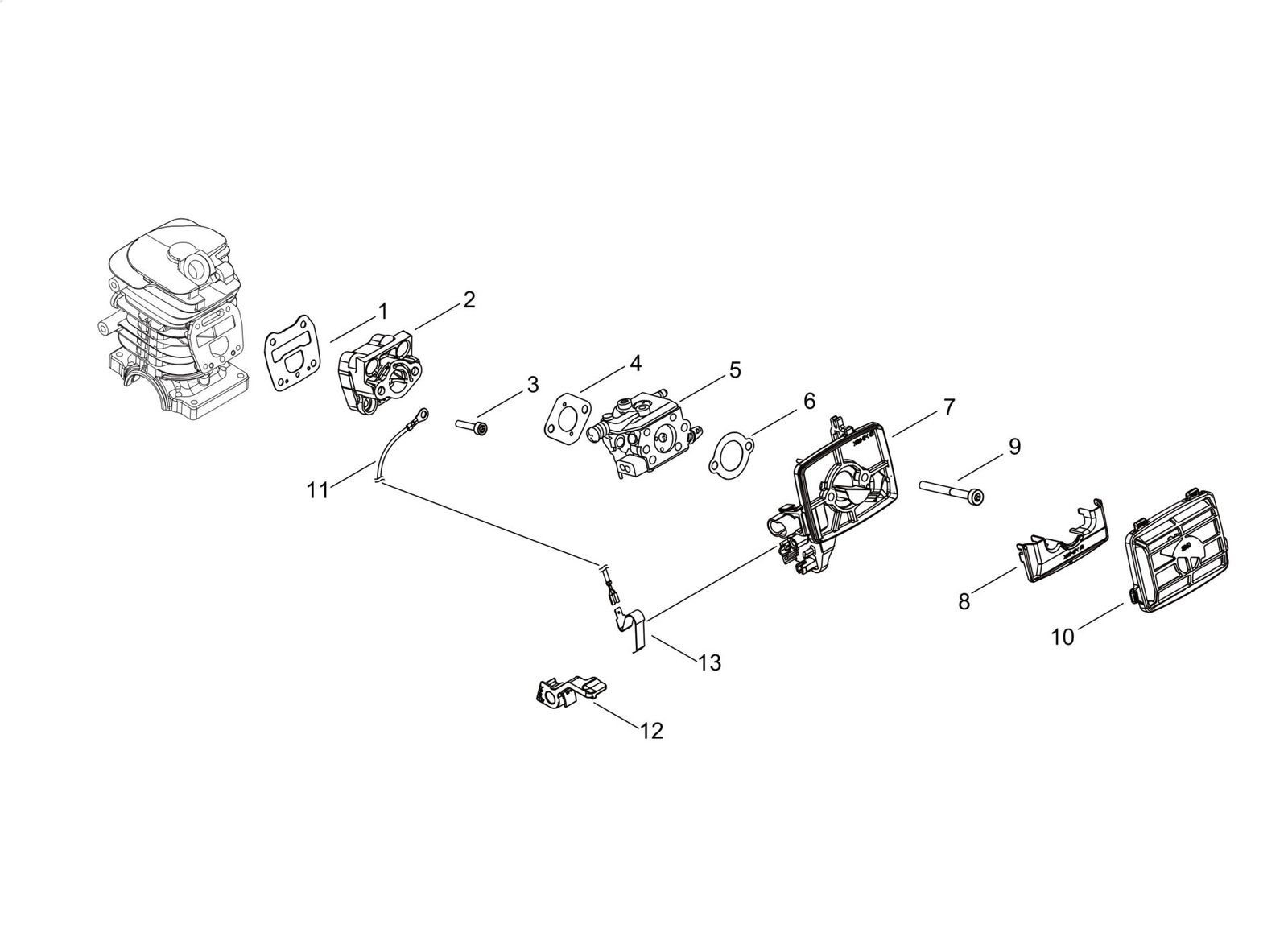 Echo CS3510ES (38000001 to 38999999) - Air Cleaner, Carburetor