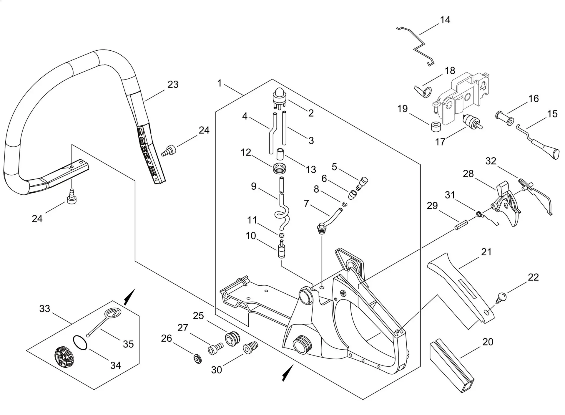 Echo CS420ES (38000001 to 38999999) - Handle