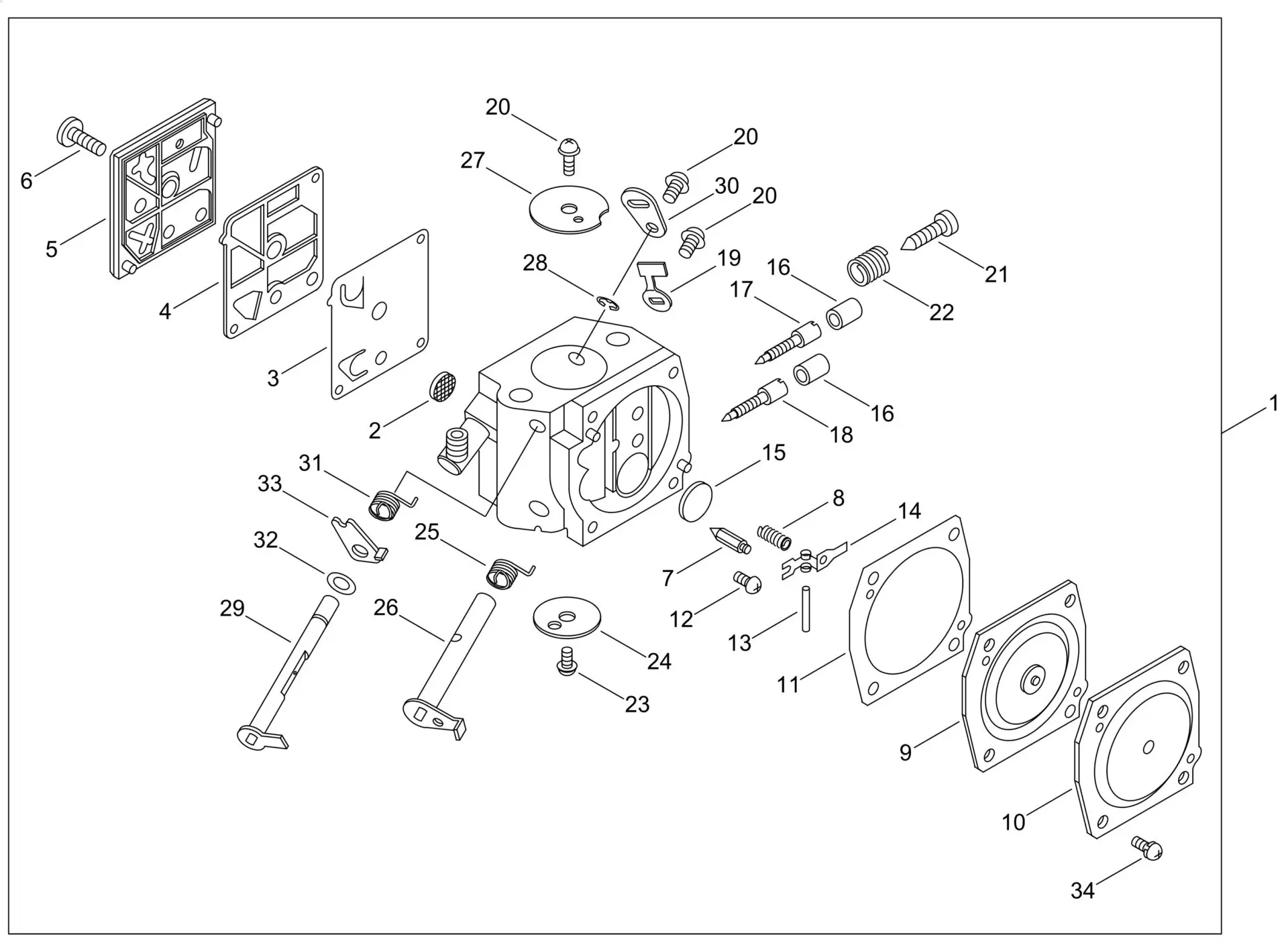 Echo CS590 (38000001 to 38999999) - Carburetor
