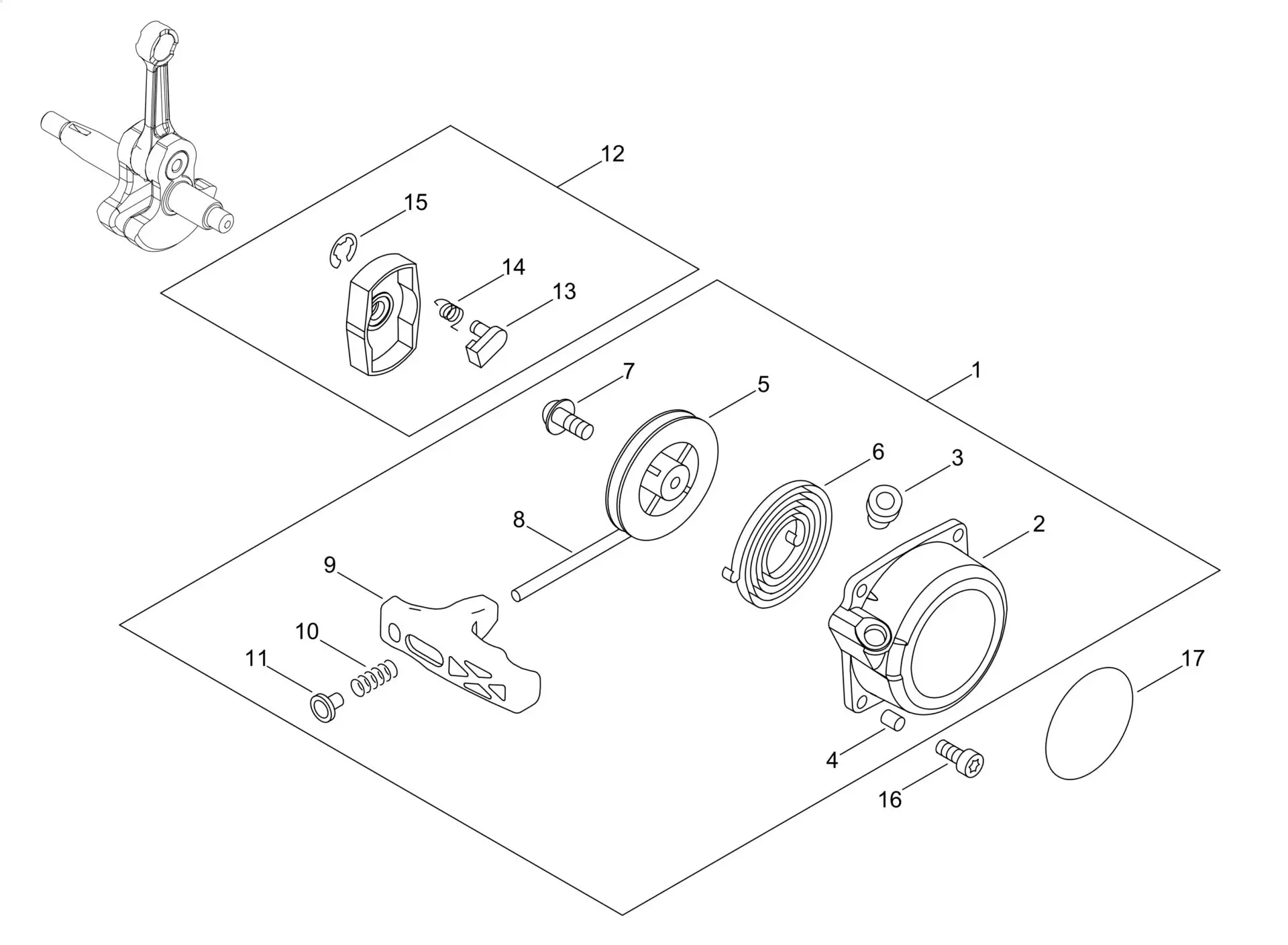 Echo PB580 (37000001 to 99999999) - Recoil Starter, Pully