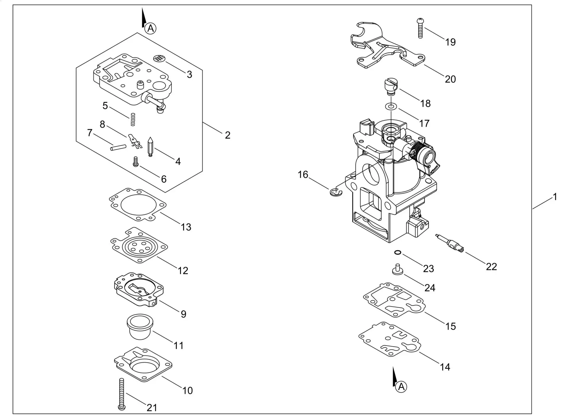 5256 Echo PB8010 (38000001 to 38999999) - Carburetor