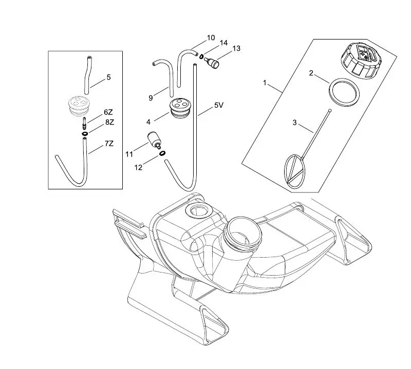 Echo PB2520 (37001001 to 99999999) - Fuel Tank