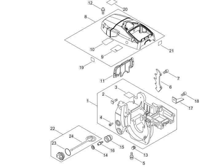 Capture2 Echo CS420ES (38000001 to 38999999) - Engine Cover