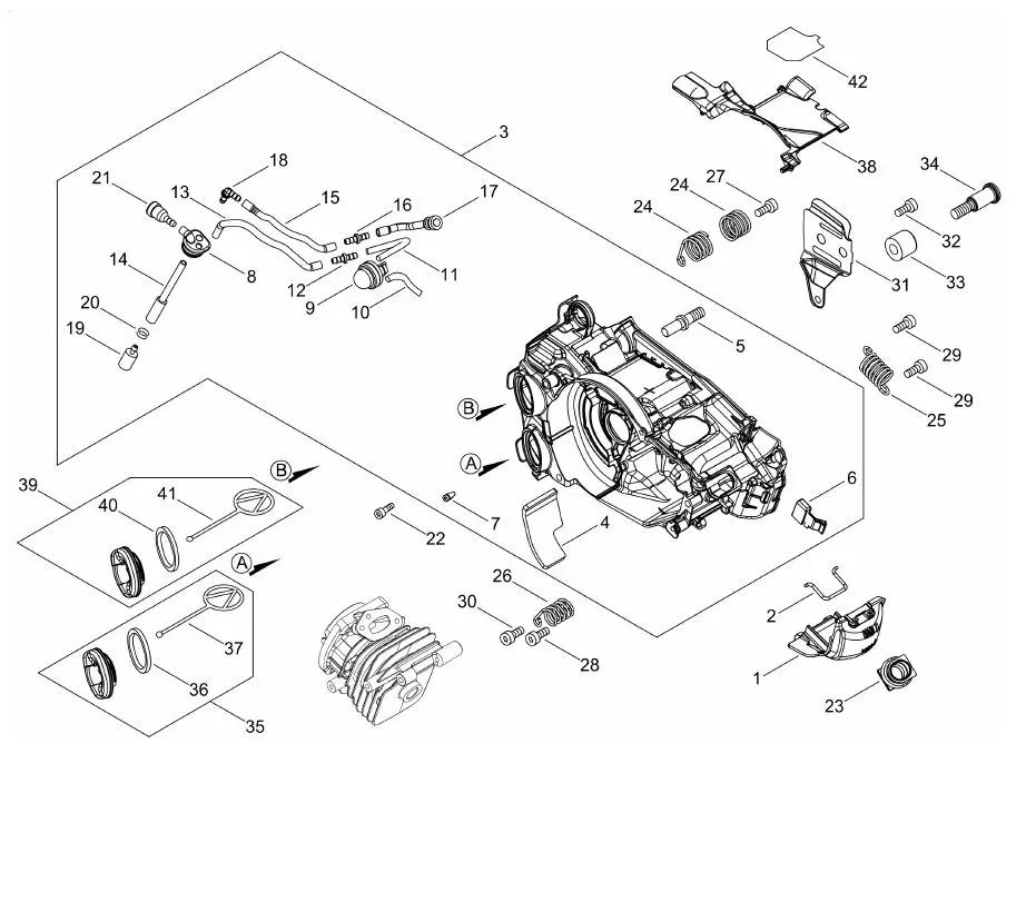 Echo CS2511TES (38000001-38999999) - Engine Cover
