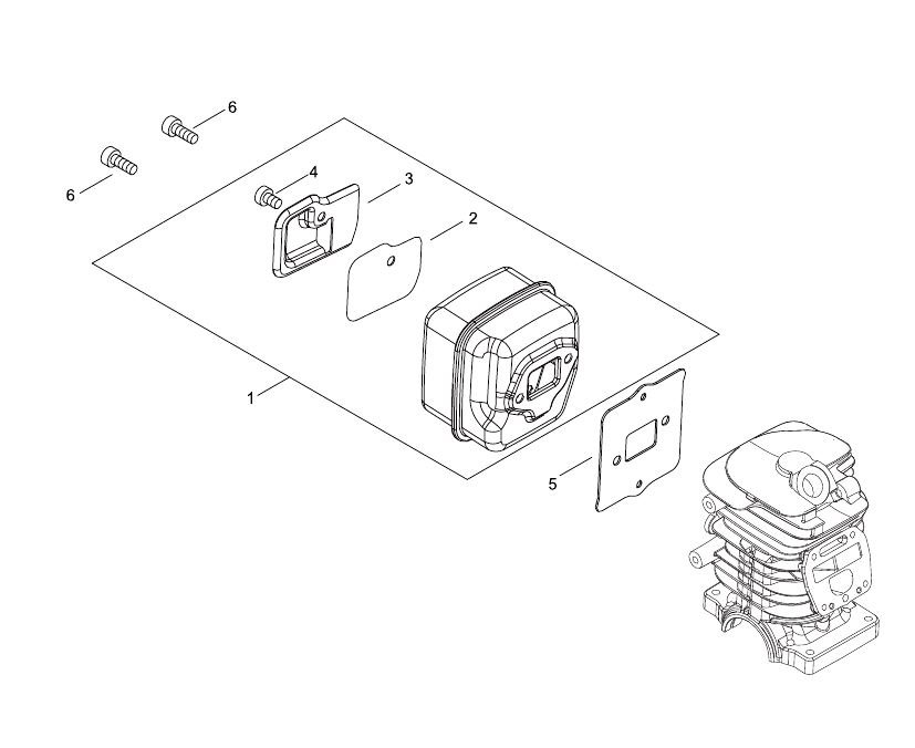 Capture2 Echo CS3510ES (38000001 to 38999999) - Muffler
