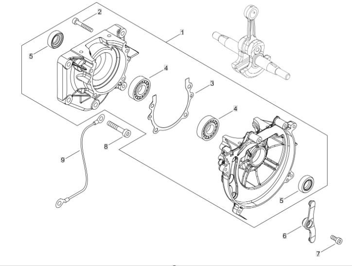 Echo PB770 (38000001 to 38999999) - Crankcase