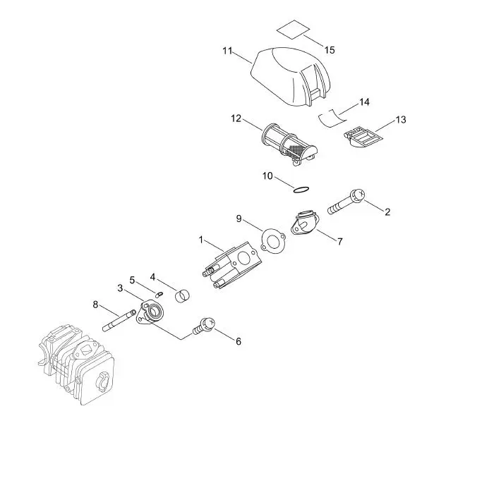 Echo CS-362WES (38000001-38999999) - Air Cleaner, Carburetor