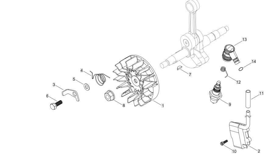 Echo CS501SX (38000001-38999999) - Magneto