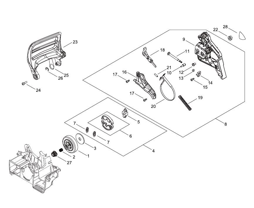 Echo CS3510ES (38000001 to 38999999) - Chain Brake