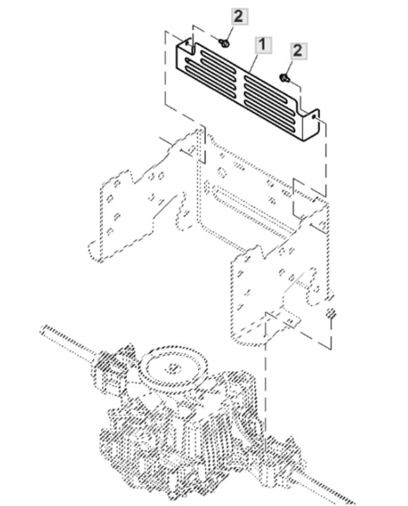 John Deere X350 - Shield Fan