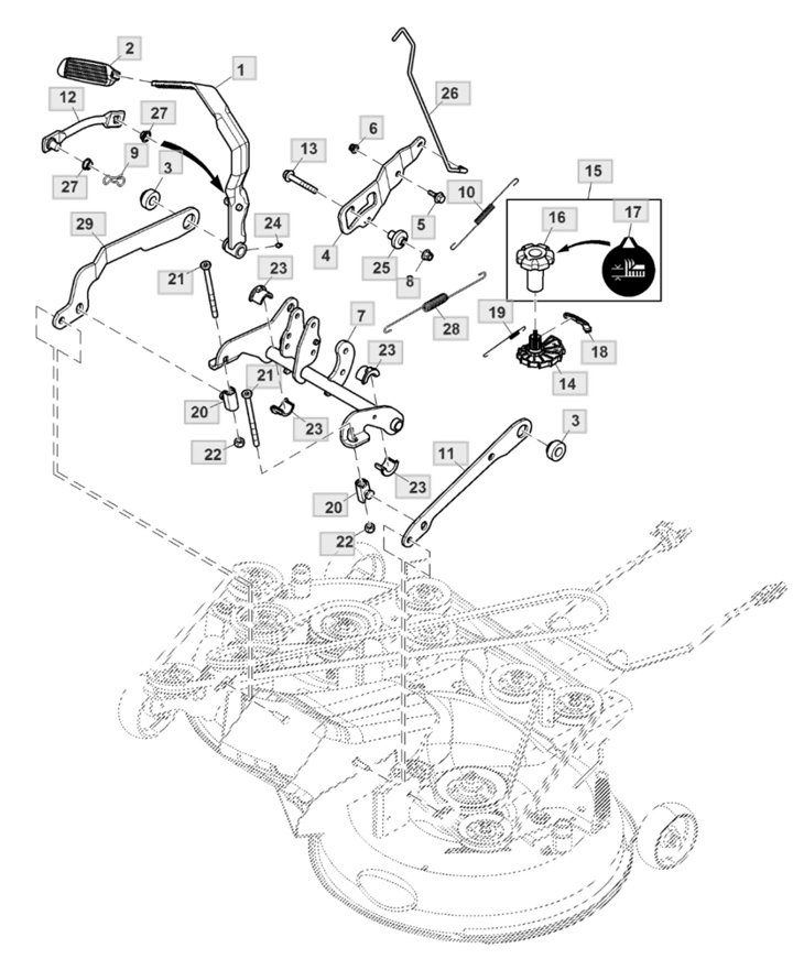 John Deere X350R - Lift Linkage 42inch