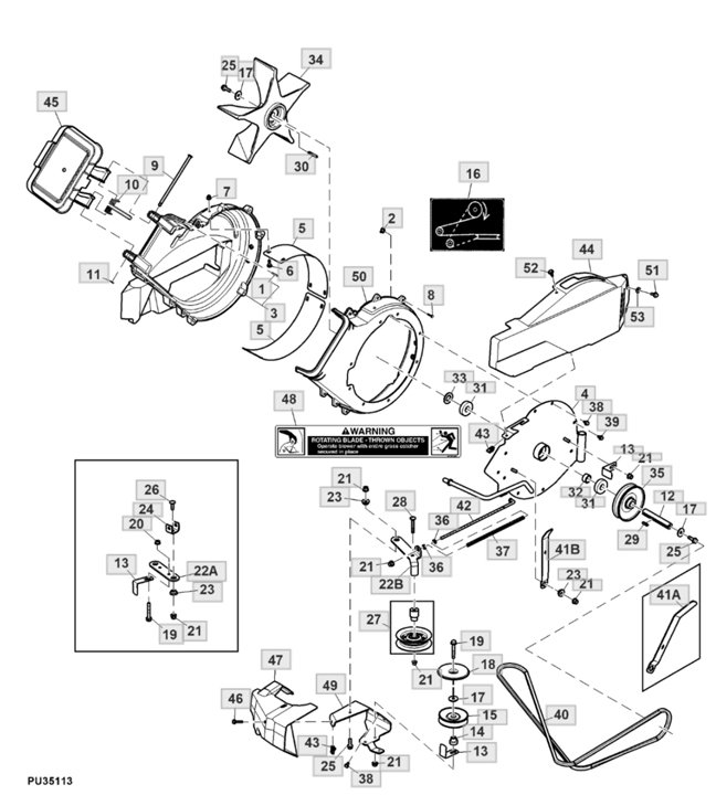 John Deere X350 - Power Flow 54A