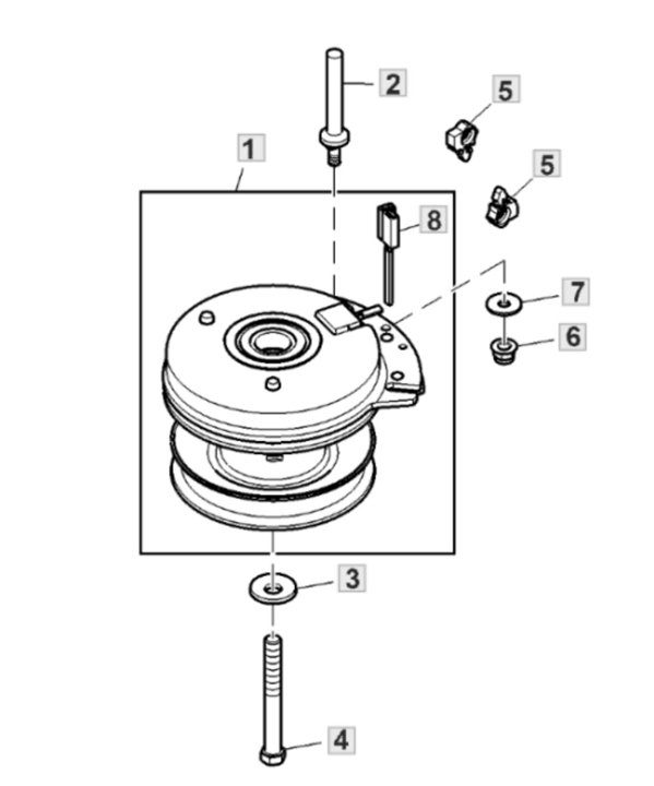 John Deere X350 - PTO Clutch