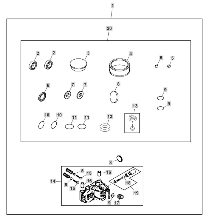 John Deere X350R - Repair Kit