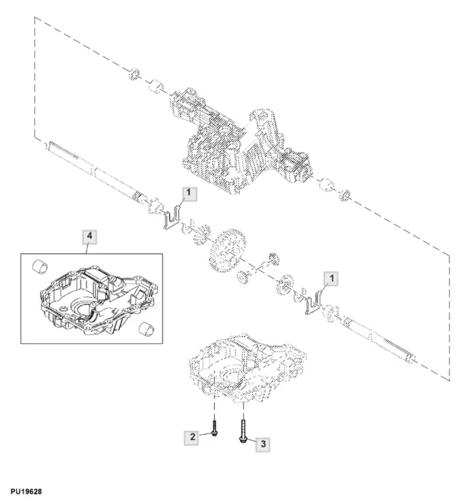 John Deere X350 - Transaxle Differential Gear