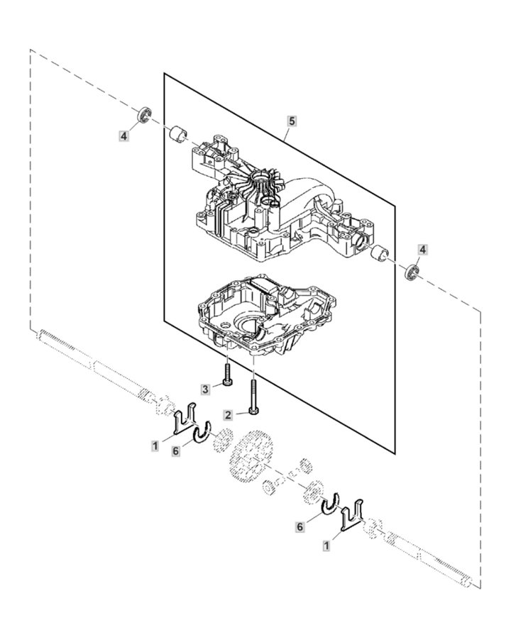 John Deere X350R - Transaxle Housing