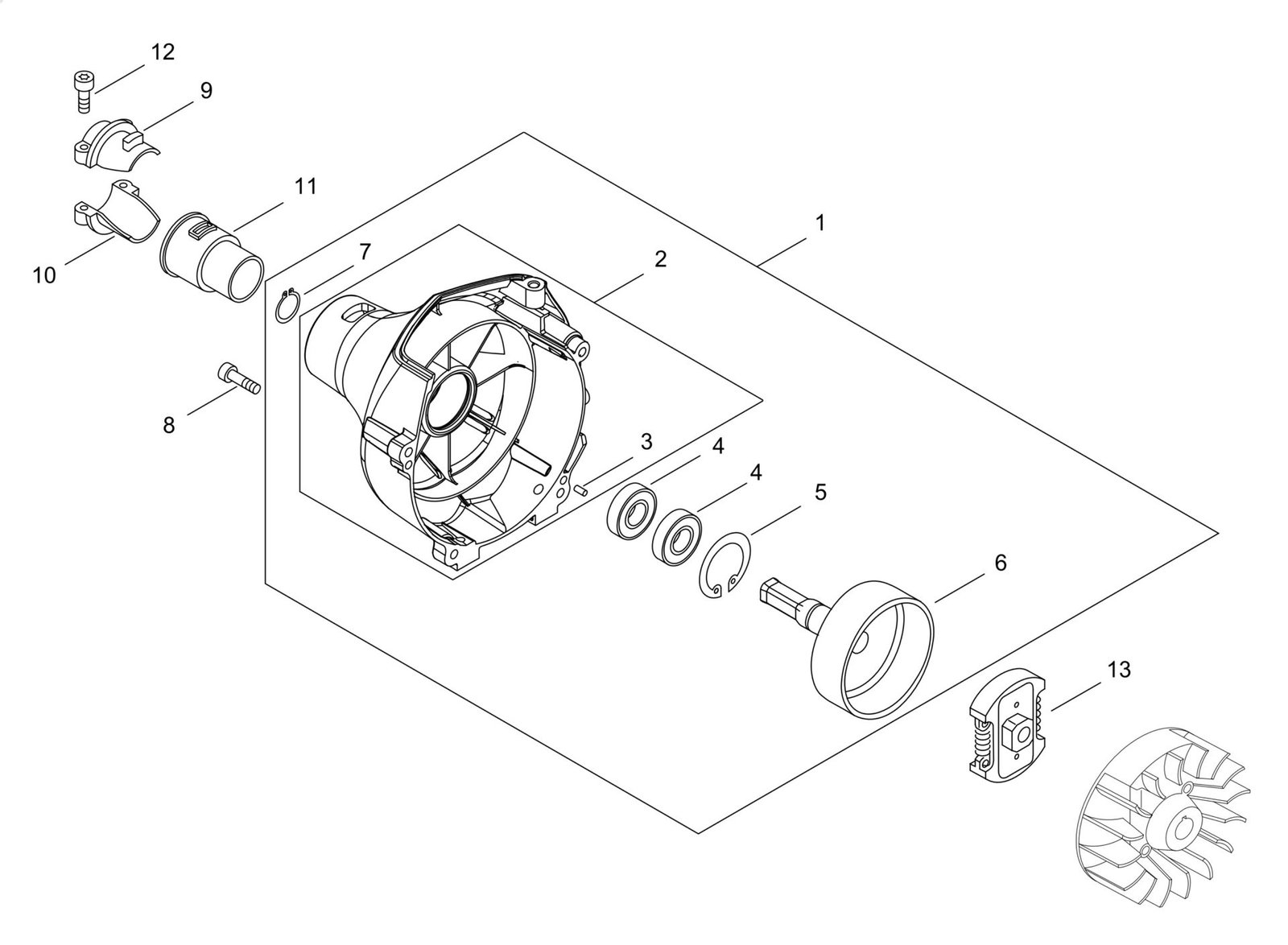 Echo SRM237TESU (38000001 to 38999999) - Clutch
