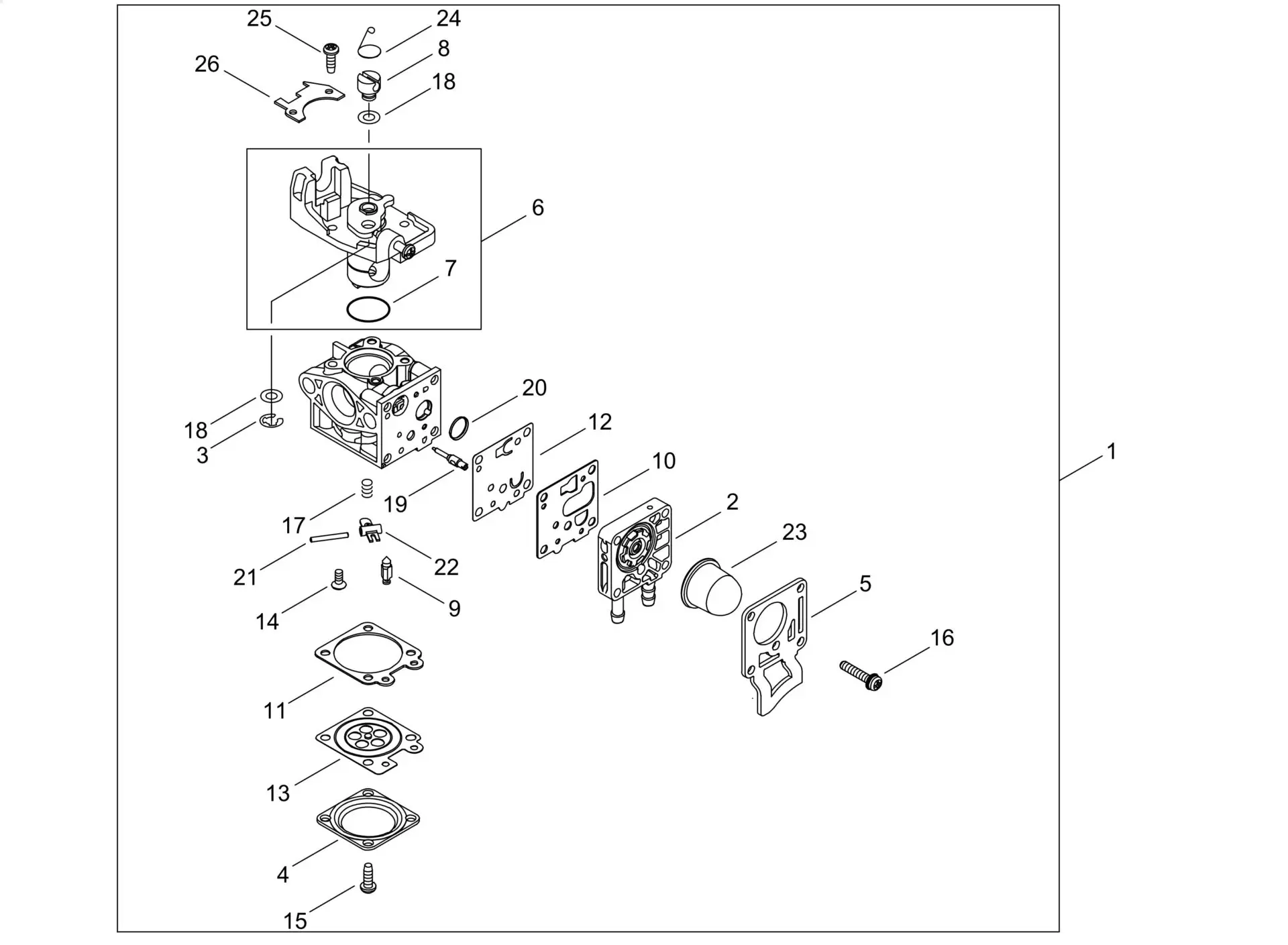 Echo SRM3021TESU (38000001 to 38999999) - Carburetor