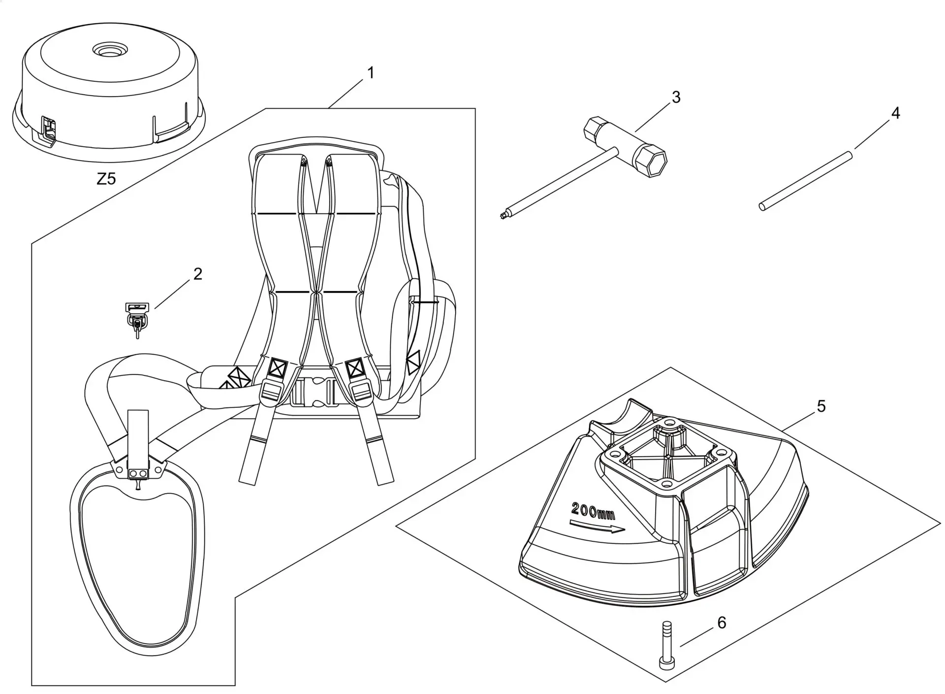 Echo SRM3611TU (38000001 to 38999999) - Accessories