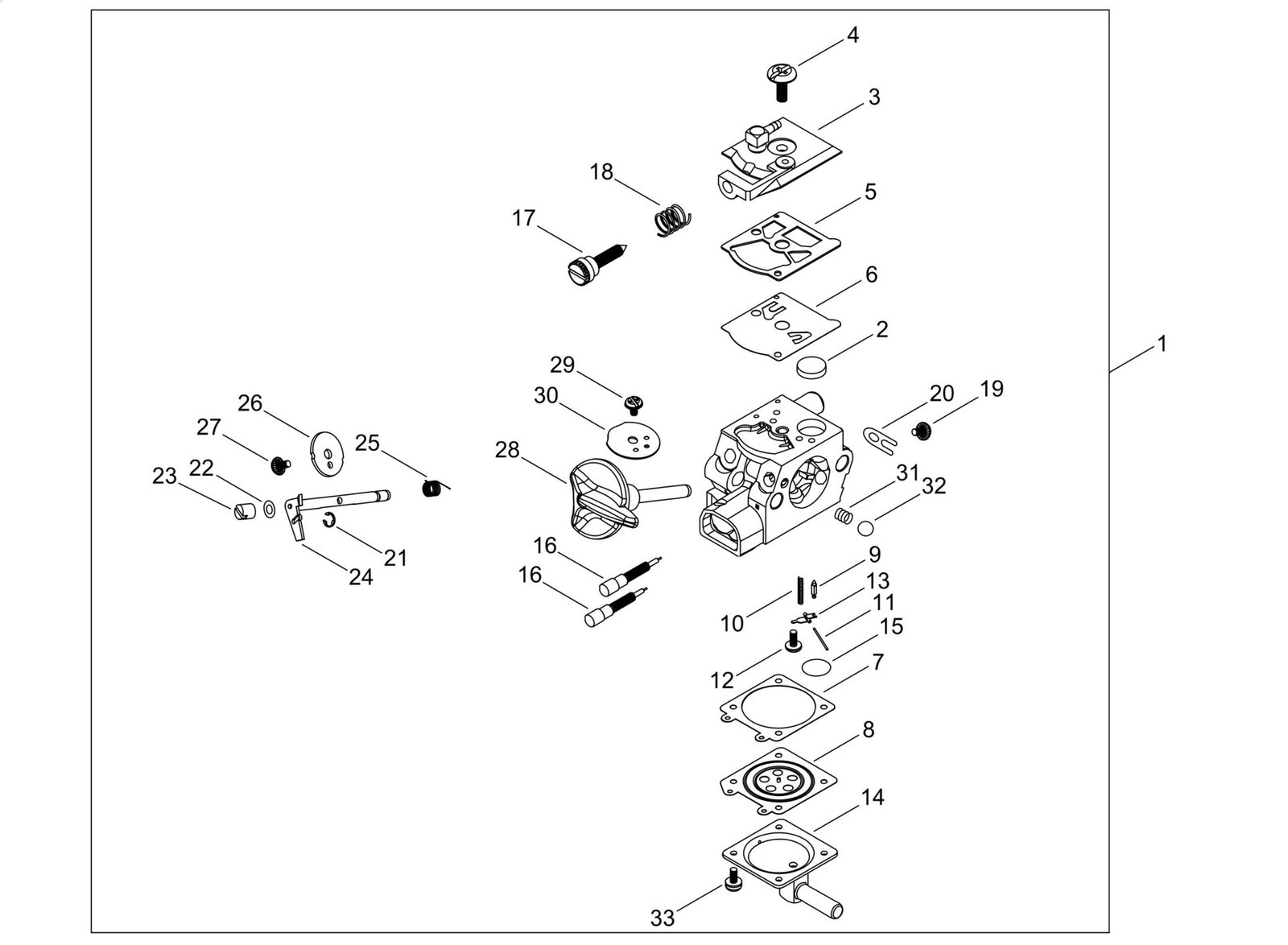 Echo SRM520ESU (38000001 to 38999999) - Carburetor