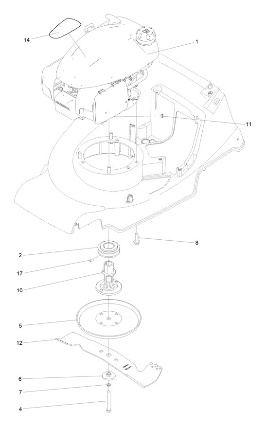 Hayter 379B - Engine, Blade