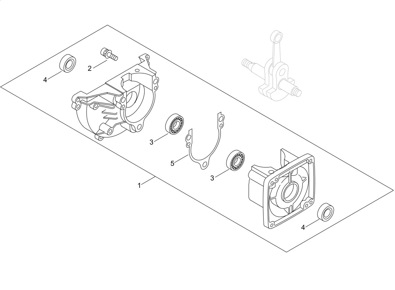 Echo SRM222ESU (38000001 to 38999999) - Crankcase