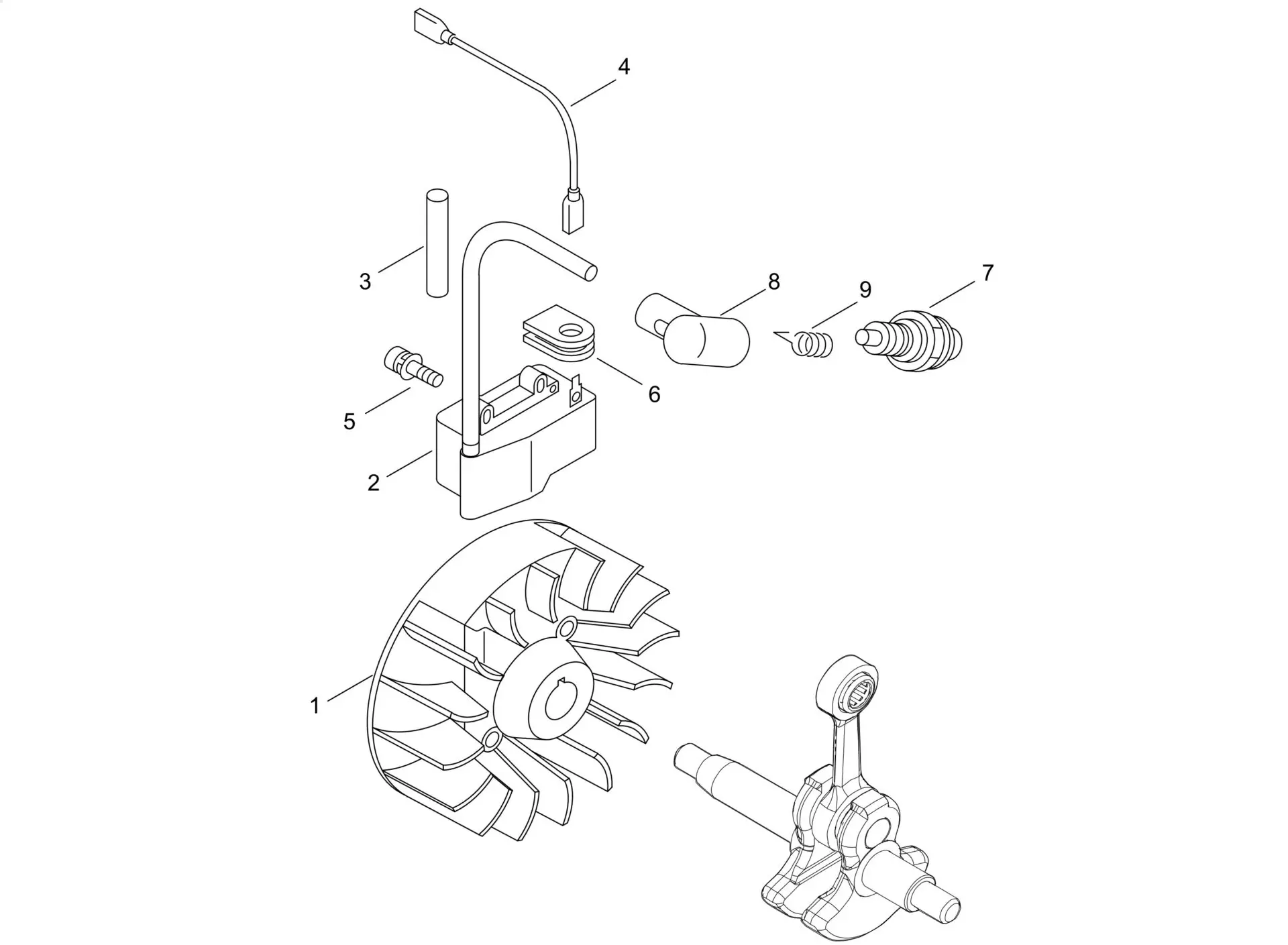Echo SRM222ESU (38000001-38999999) - Magneto