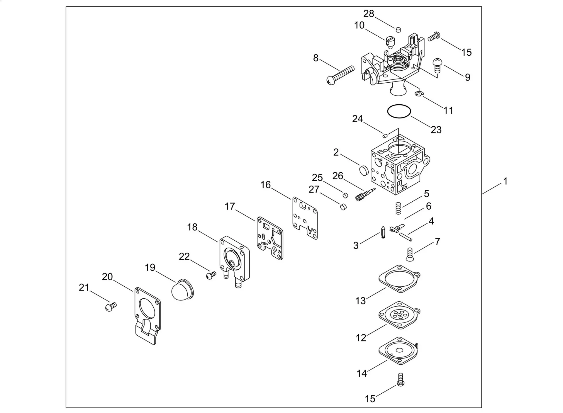 Echo SRM222ESU (38000001-38999999) - Carburetor