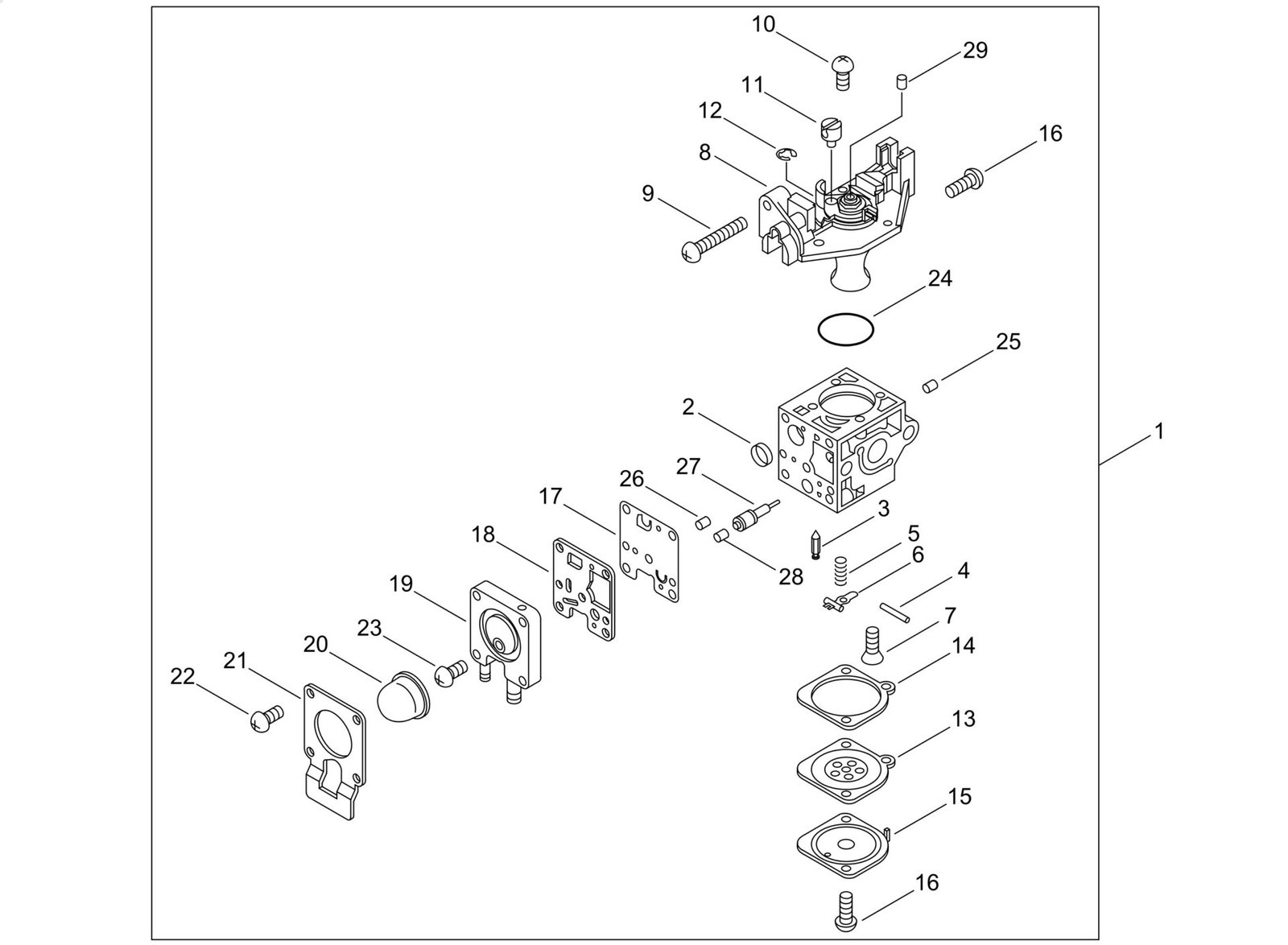 Echo HC2020 (38000001 to 38999999) - Carburetor