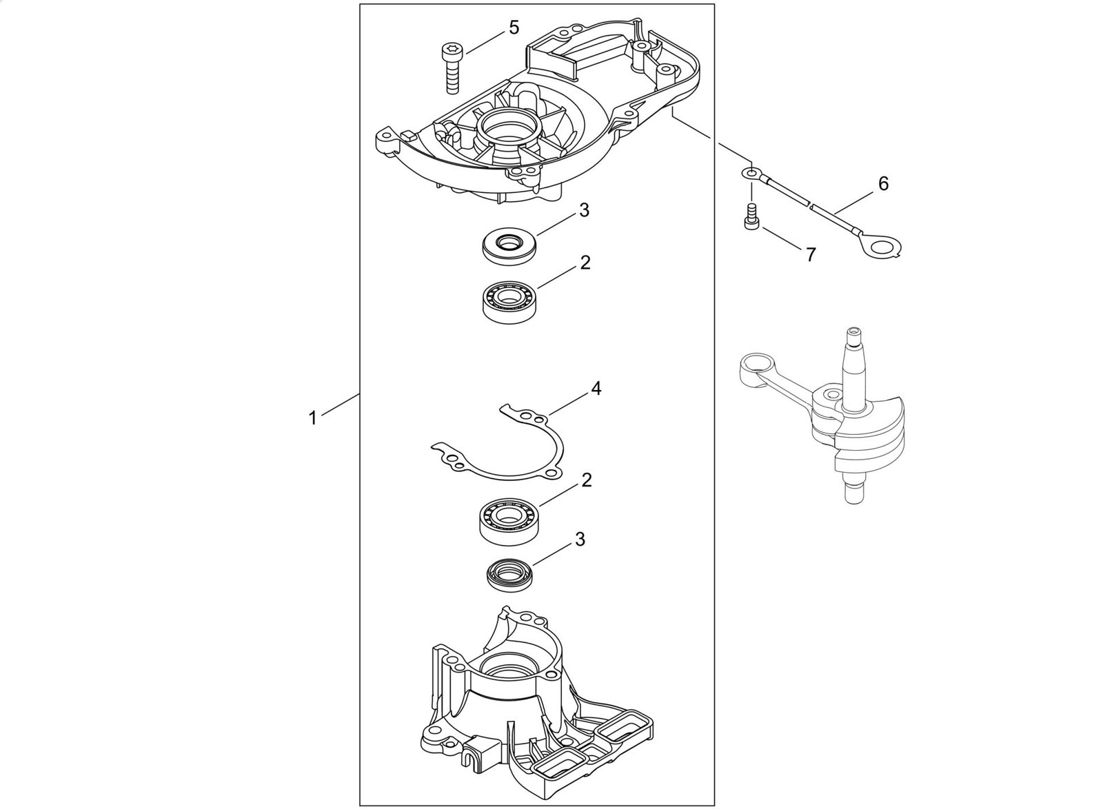 Echo HC2320 (38000001 to 38999999) - Crankcase