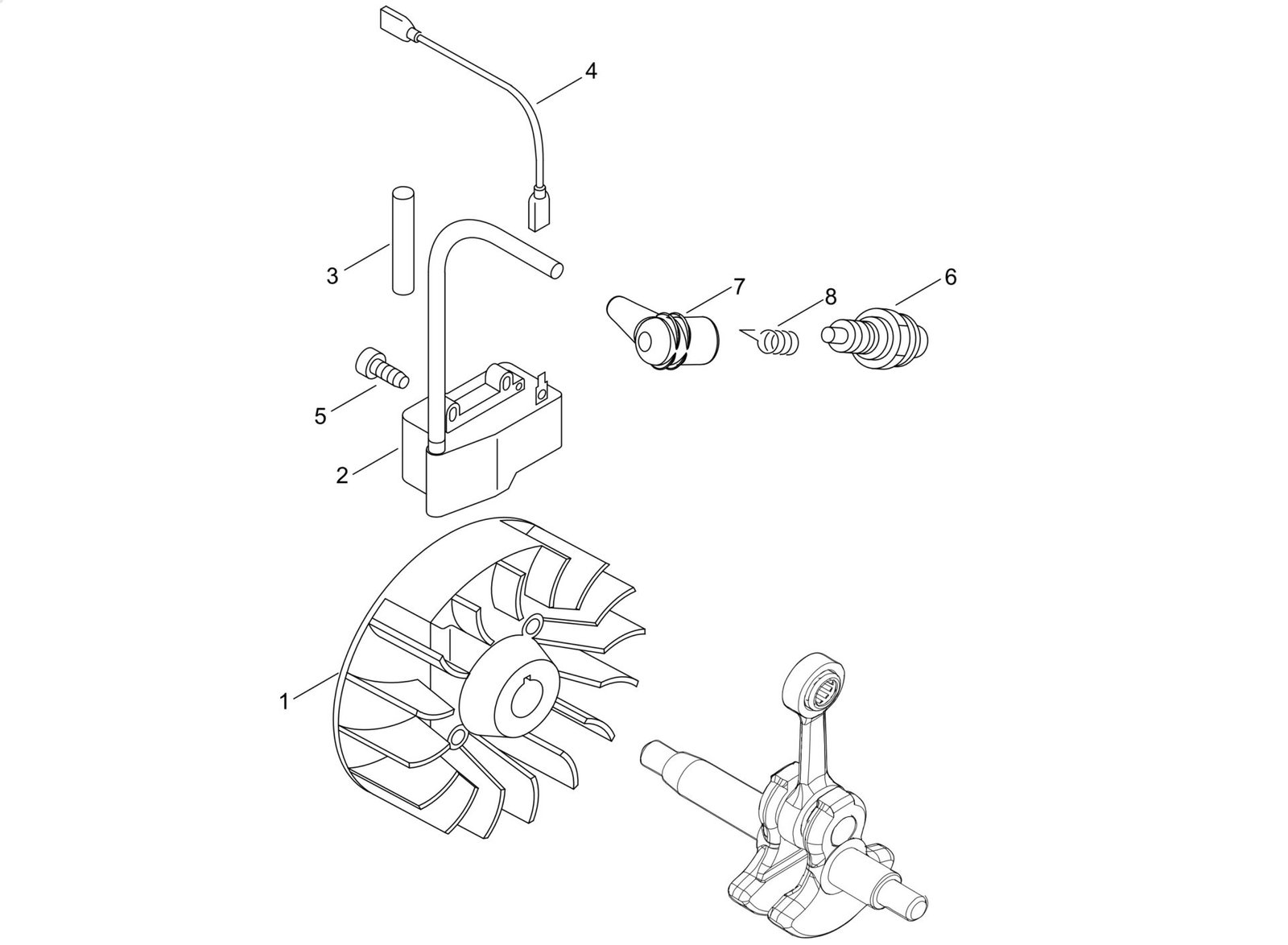 Echo SRM237TESU (38000001 to 38999999) - Magneto