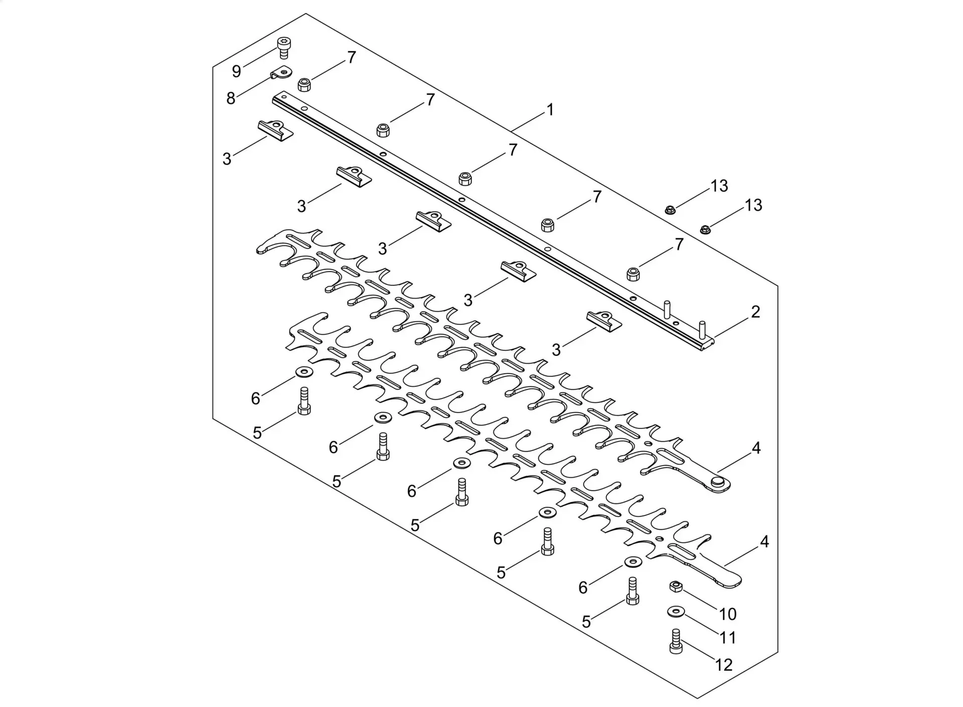 Echo HCA236ESLW (38001001 to 38999999) - Cutting Blade